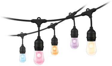 Viedais apgaismojums WiZ String Lights, 12W, LED, IP65, melna, 4.5 cm x 20 cm