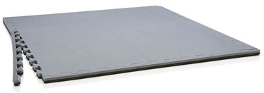 Защитный напольный коврик Gymstick Interlocking Mat Pro 61174, черный/серый, 100 см x 100 см x 2 см