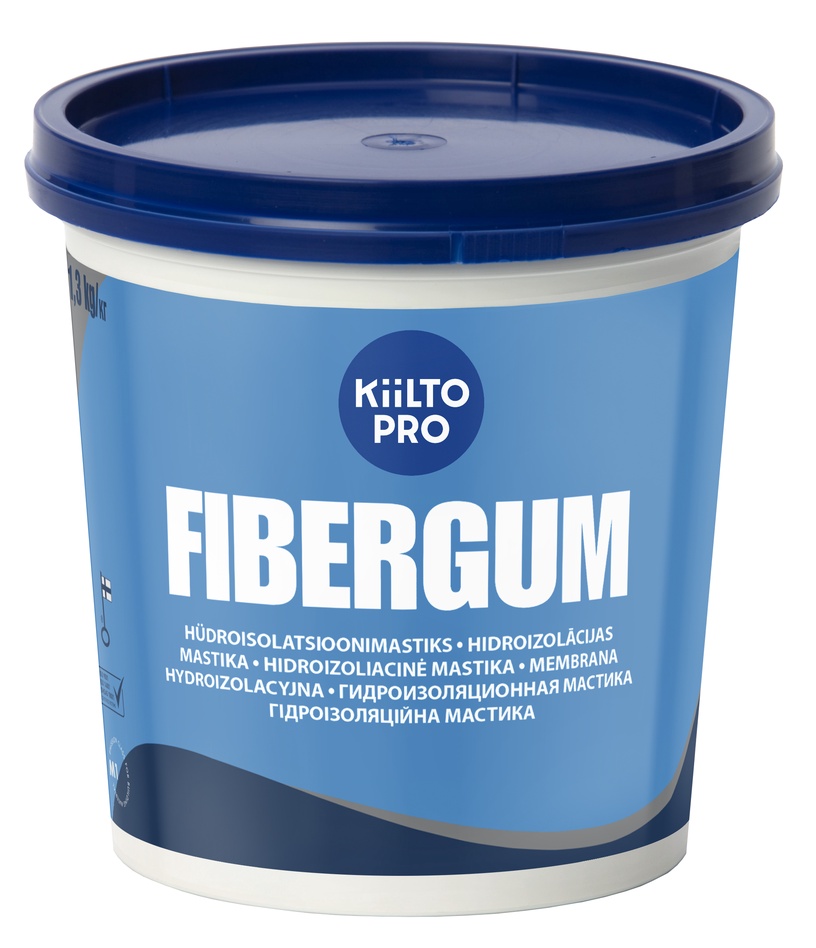 Hüdroisolatsiooni kate Kiilto Fibergum, 1.3 kg