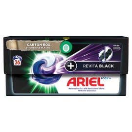 Pesukapslid Ariel black, 26 tk