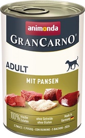 Mitrā barība (konservi) suņiem Animonda GranCarno Tripe, cūkgaļa, 0.4 kg