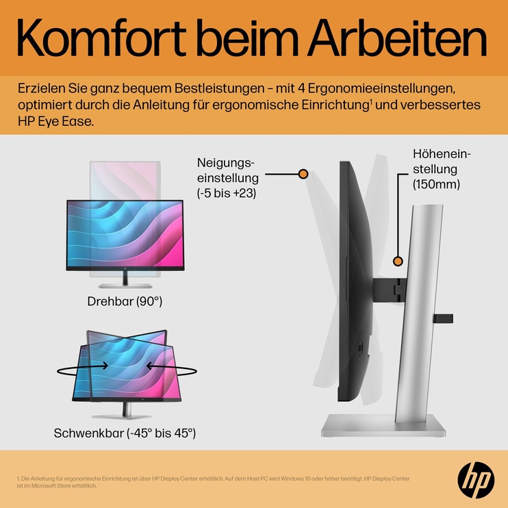 Монитор HP E24 G5, 23.8″, 5 ms