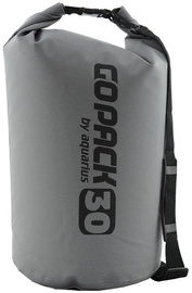 Neperšlampamas maišas Aquarius GoPack, 30 l, pilkas