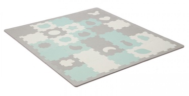 Коврик для игр KinderKraft Luno Shapes Mint, 165 см x 185 см