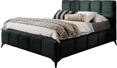 Кровать Mist Loco 35, 160 x 200 cm, темно-зеленый, с решеткой