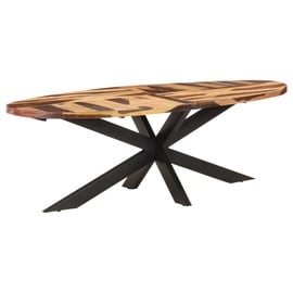 Обеденный стол VLX Acacia Wood, коричневый, 2400 мм x 1000 мм x 750 мм