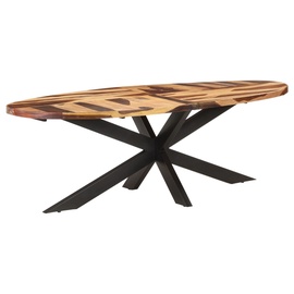 Söögilaud VLX Acacia Wood, pruun, 2400 mm x 1000 mm x 750 mm