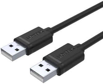 Kaabel Unitek USB 2.0 to USB-A Charging Cable Y-C442GBK, must, 1.5 m