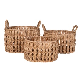 Korvide komplekt, esemete hoidmiseks House Nordic 4401552, beež, 36 x 46 x 30 cm, 26 x 36 x 21 cm/31 x 41 x 24 cm/36 x 46 x 30 cm