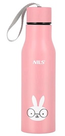 Бутылка-термос Nils Camp Bunny NCB12, 0.5 л, розовый