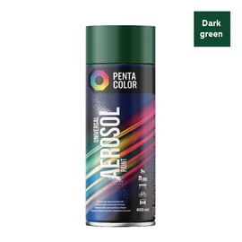 Krāsu aerosoli Pentacolor Universal, preču zīmes, tumši zaļš, 0.4 l