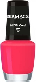 Лак для ногтей Dermacol Neon Coral, 5 мл