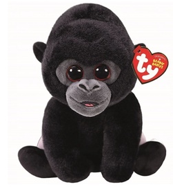 Mīkstā rotaļlieta Meteor Mascot TY Beanie Babies Gorilla, melna/pelēka, 15 cm