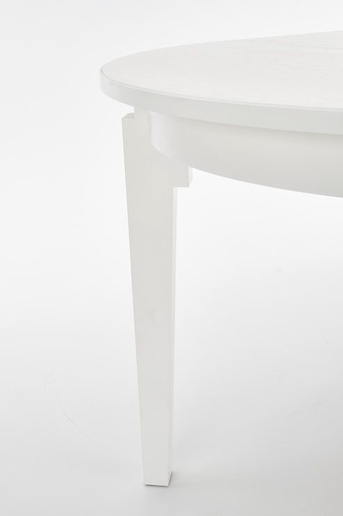 Обеденный стол c удлинением, белый, 100 см x 100 см x 77 см
