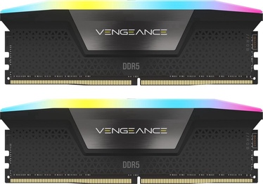 Operatyvioji atmintis (RAM) Corsair Vengeance RGB Black, DDR5, 32 GB, 6600 MHz