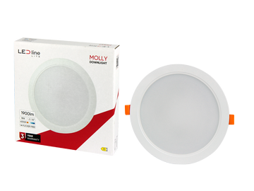 Iebūvēta lampa padziļinājums LED Line Molly, 4000°K, LED, balta