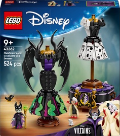Конструктор LEGO® Disney Платья Злодейки и Круэллы Де Виль 43262, 524 шт.