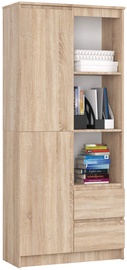 Шкаф Akord Furniture Factory CLP - R11, коричневатый, 35 см x 80 см x 180 см