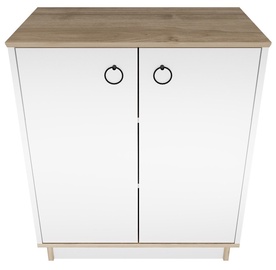 Kapp Kalune Design Nüanse 875ZNA4552, valge/pähklipuu, 42 cm x 72 cm x 83.1 cm