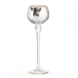 Svečturis Boltze Minou 10830689, stikls, Ø 18 cm, sudraba