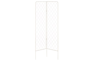 Aizsargbarjera 4Living Trellis, 145 cm x 1 cm, 81 cm, metāls, balta