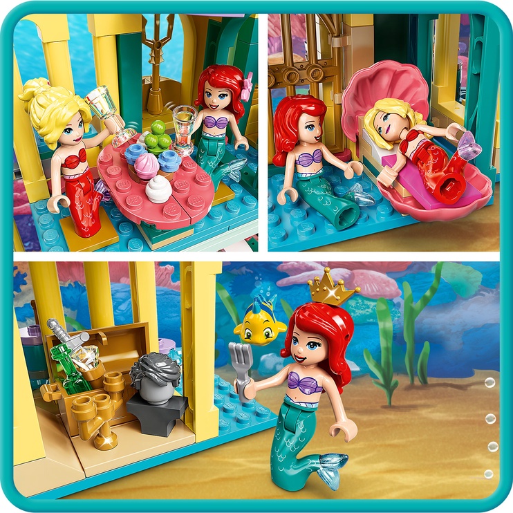 Konstruktors LEGO® | Disney Princess™ Arielas zemūdens pils 43207, 498 gab.