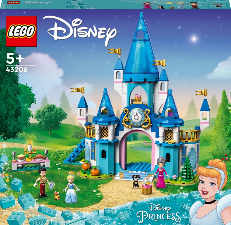 Konstruktors LEGO® │ Disney Pelnrušķītes un Daiļā prinča pils 43206, 365 gab.