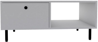 Журнальный столик Kalune Design Nando, белый, 60 см x 100 см x 43 см