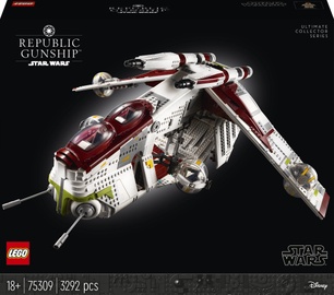 Конструктор LEGO Star Wars Боевой корабль Республики 75309, 3292 шт.