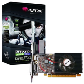 Видеокарта Afox GeForce GT730 AF730-1024D3L7-V1, 1 ГБ, GDDR3