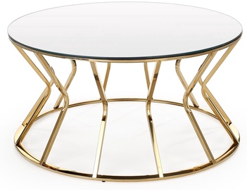 Журнальный столик Afina, золотой/серебристый, 90 см x 90 см x 46 см
