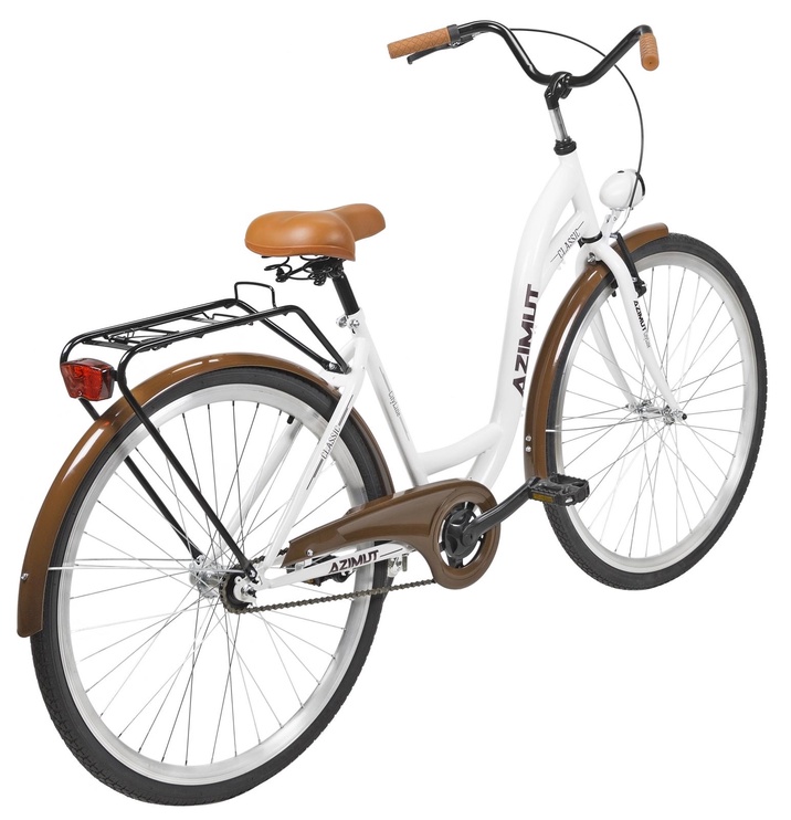 Velosipēds pilsētas Azimut Classic, 28 ", balta