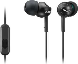 Laidinės ausinės Sony MDR-EX110AP, juoda