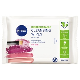 Kosmētikas tīrīšanas salvetes sievietēm Nivea 3in1 Gentle, 25 ml