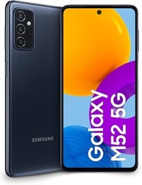 Mobiiltelefon Samsung Galaxy M52 5G, must, 6GB/128GB