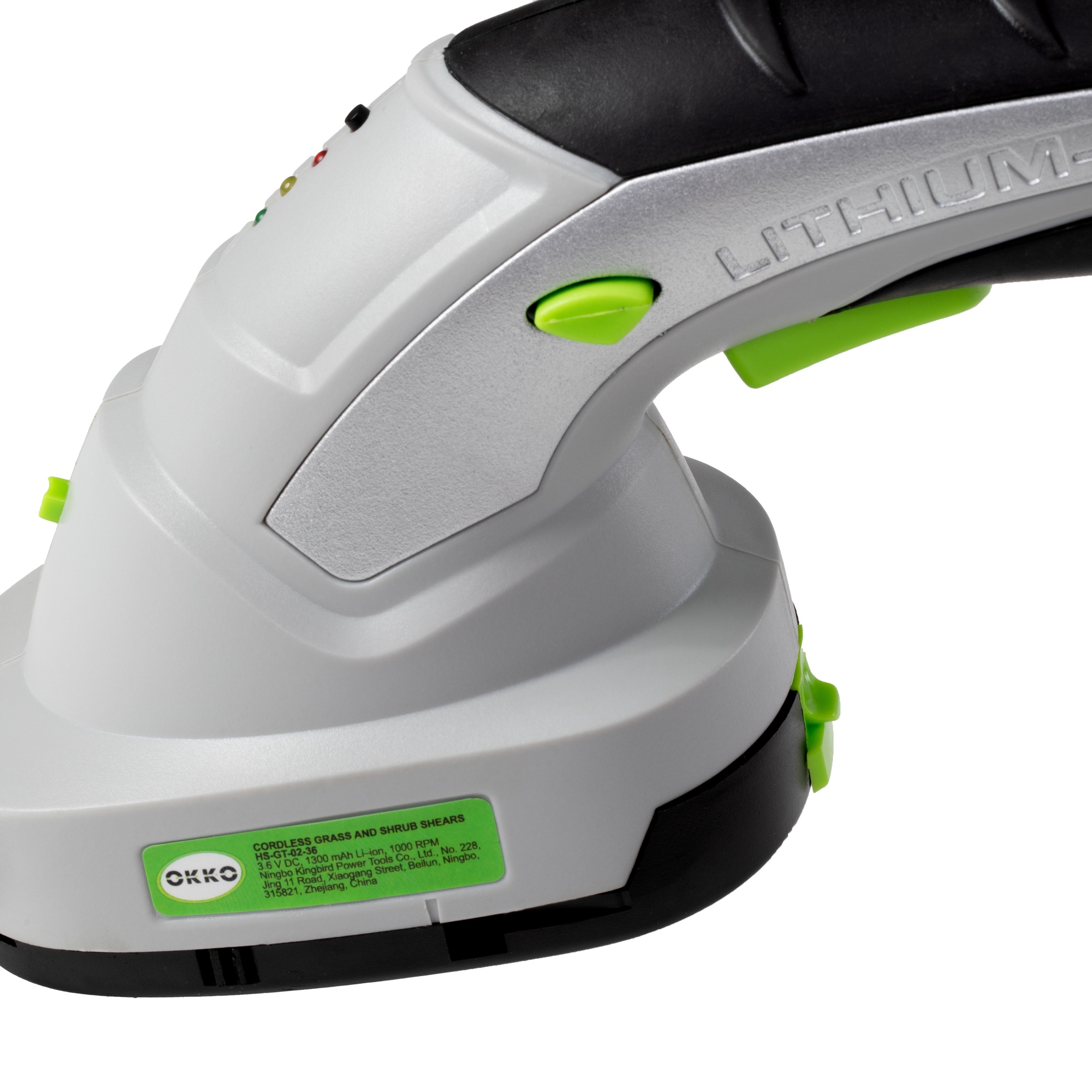 Akumuliatorinės žolės ir krūmų žirklės Okko HS-GT-02-36, 3.6