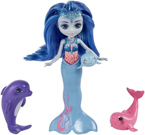 Lėlė Enchantimals Dorinda Dolphin & Family HCF72, 15 cm