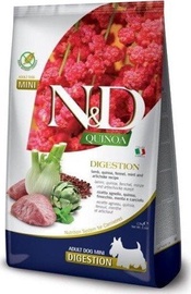 Сухой корм для собак Farmina N&D Quinoa Digestion Lamb, Quinoa, Fennel, Mint and Artichoke, баранина, 2.5 кг
