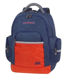 Школьный рюкзак CoolPack Brick, синий/красный, 18 см x 32.5 см x 44 см
