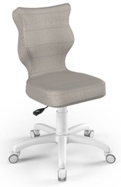 Bērnu krēsls Petit MT03, balta/gaiši pelēka, 370 mm x 770 - 830 mm