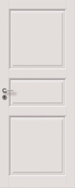 Полотно межкомнатной двери Sensa M3, wood array, универсальная, белый, 204 x 62.5 x 4 см