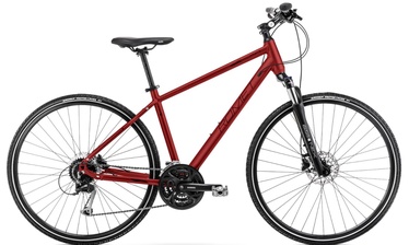 Велосипед гибридный Romet Orkan 5M, 28 ″, 18" (44.45 cm) рама, черный/красный