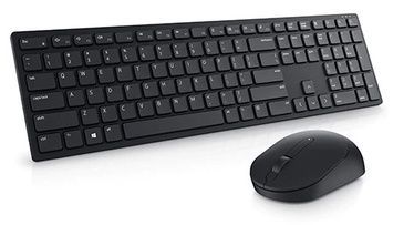 Komplekts Dell KM5221W EN/LT, melna, bezvadu