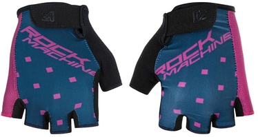 Velo cimdi universālā Rock Machine Race Gloves SF, zila/melna/violeta, S
