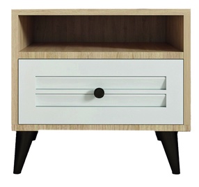 Öökapp Kalune Design Rüya 302, valge/pähklipuu, 50 x 45 x 50 cm