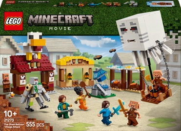Konstruktor LEGO® Minecraft Kammituse õhupalli külarünnak 21273, 555 tk