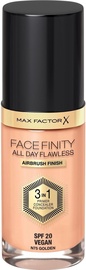 Tonālais krēms Max Factor All Day Flawless 3 in 1 N75 Golden, 30 ml