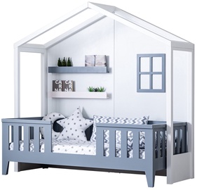 Детская кровать Kalune Design Cesme G-My, белый/антрацитовый, 205 x 210 см