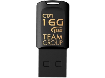 USB zibatmiņa Team Group C171, melna, 16 GB