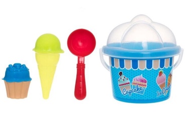 Smilšu kastes rotaļlietu komplekts Ice Cream, daudzkrāsains, 4 gab.